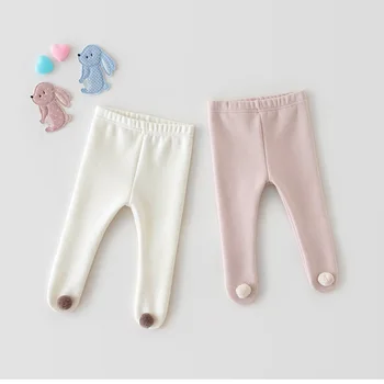 Весенне-осенние Утепленные колготки для новорожденных мальчиков и девочек, брюки, Модная детская одежда для малышей
