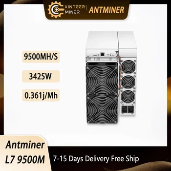 В наличии Antminer L7 9500M Asic Miner 3425W Doge Mining Crypto Machine, Бесплатная Доставка