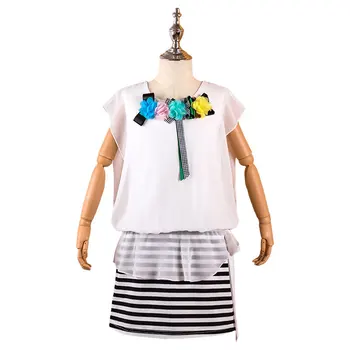 Летняя одежда для девочек, шифоновое трикотажное платье в полоску без рукавов, модное праздничное платье для девочек