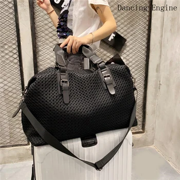 Дорожная сумка сверхбольшой емкости, багаж, роскошные дизайнерские кошельки и сумки, брендовые женские сумки-тоут для женщин, сумка для покупок через плечо