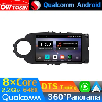 Автомобильный Мультимедийный Процессор Qualcomm 8Core Android Для Toyota Yaris Vitz P130 2012-2017 360 Панорамное Радио GPS CarPlay Головное Устройство HDMI WIFI