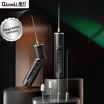 Электрическая полировальная ручка Qianli с 3-скоростной регулировкой, электрическая ручка для удаления клея для мобильных телефонов, инструментов для ремонта планшетов, инструментов для удаления клея