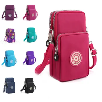 2023 Новая сумка через плечо для женщин, нейлоновая сумка для телефона, модные маленькие сумки-мессенджеры, дамский кошелек, сумочки