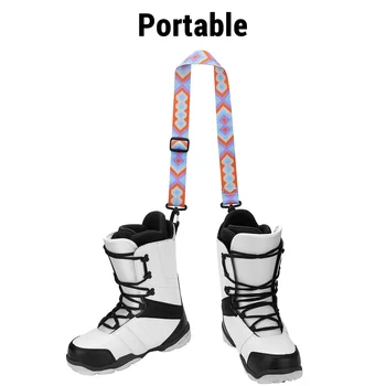 Ремень для переноски сноуборда для взрослых, Молодежная обувь для катания на коньках, фиксирующий ремень, зимний аксессуар для коньков, лыжные ботинки, Сноубординг