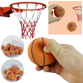 эластичный мини-баскетбол высотой 6 см, мягкие мини-спортивные баскетбольные игрушки, надувной декомпрессионный мяч, семейные игры для родителей и детей